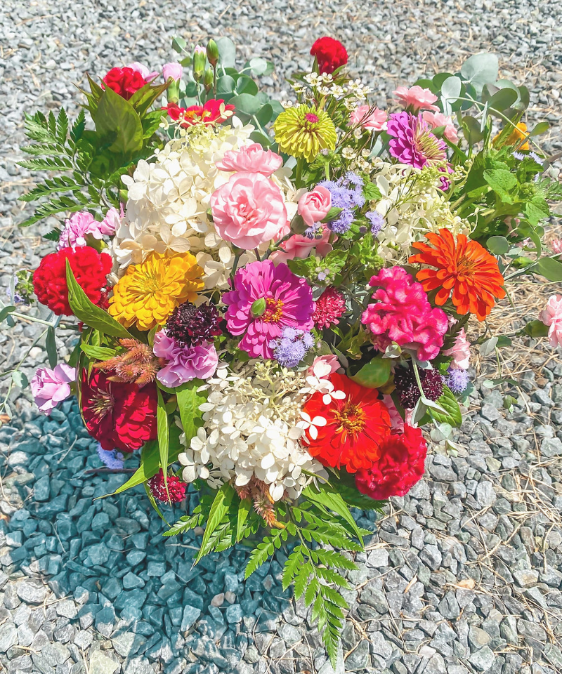 Good Morning Sunshine Arrangement by Wildly Native Flower Farm Flower Shop