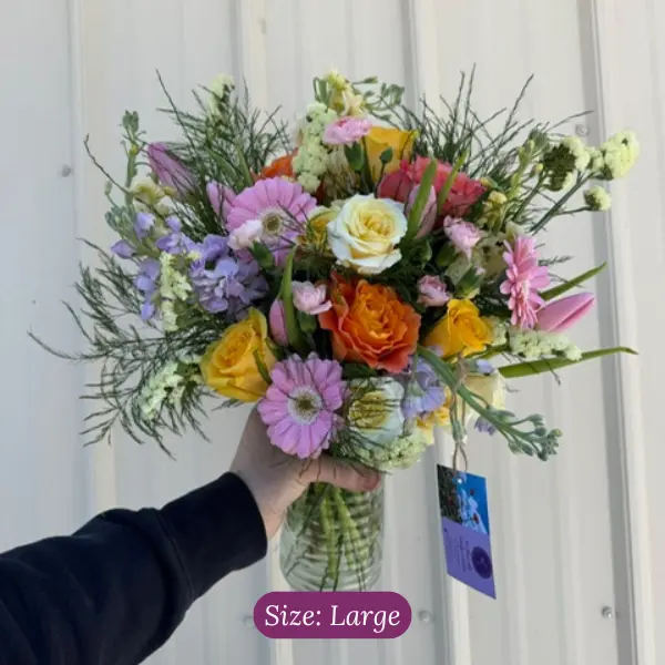 Large colorful arrangement