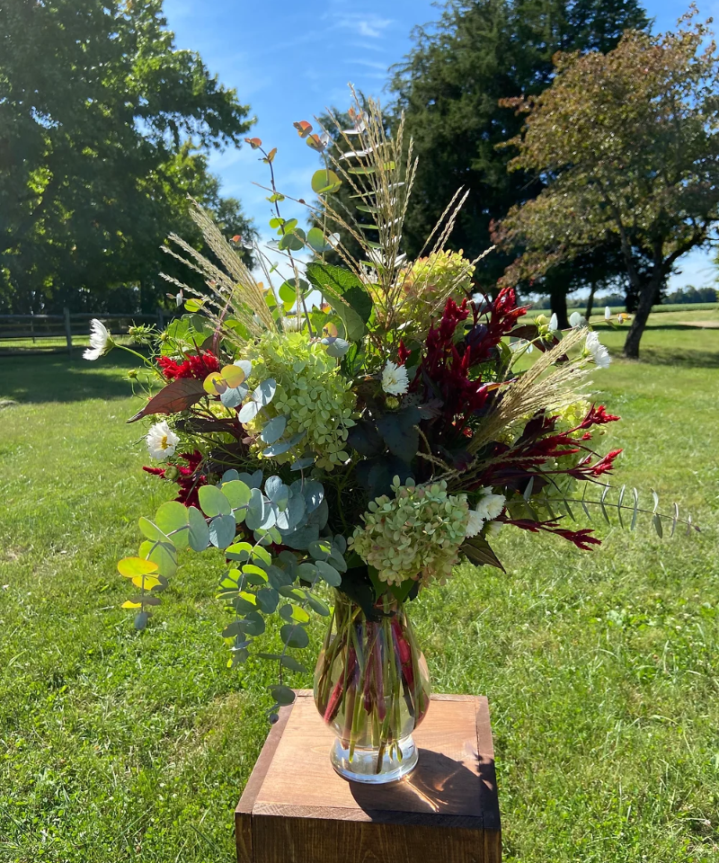 Sympathy Flowers in a vase - large