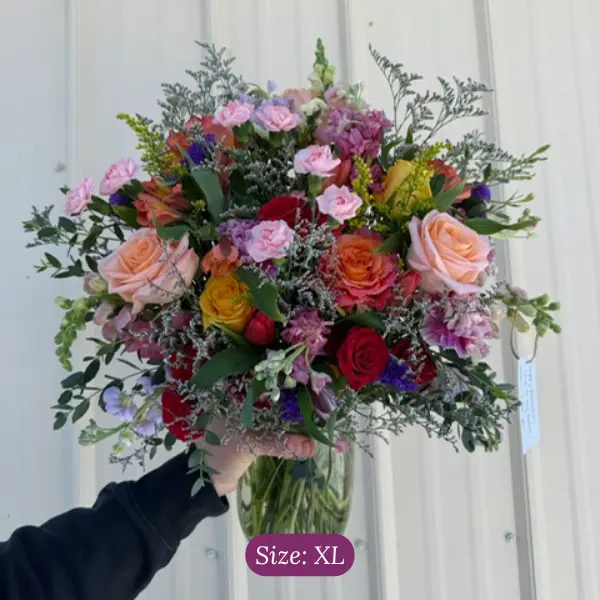 Bright & Colorful Sympathy Arrangement - Vase - Image 7