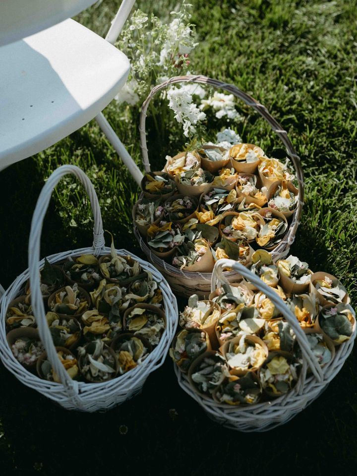 petal toss cones for ceremony