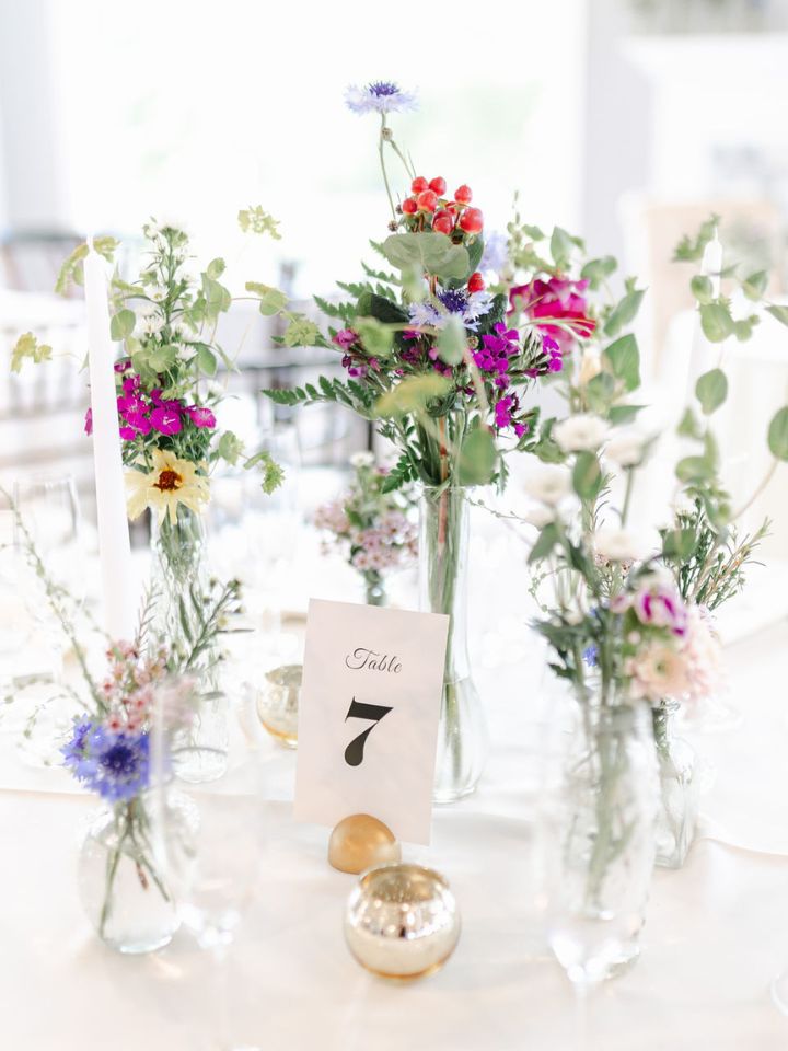 Spring floral bud vases