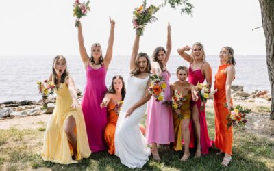 Summer Citrus Wedding: A Backyard Party on the Bay