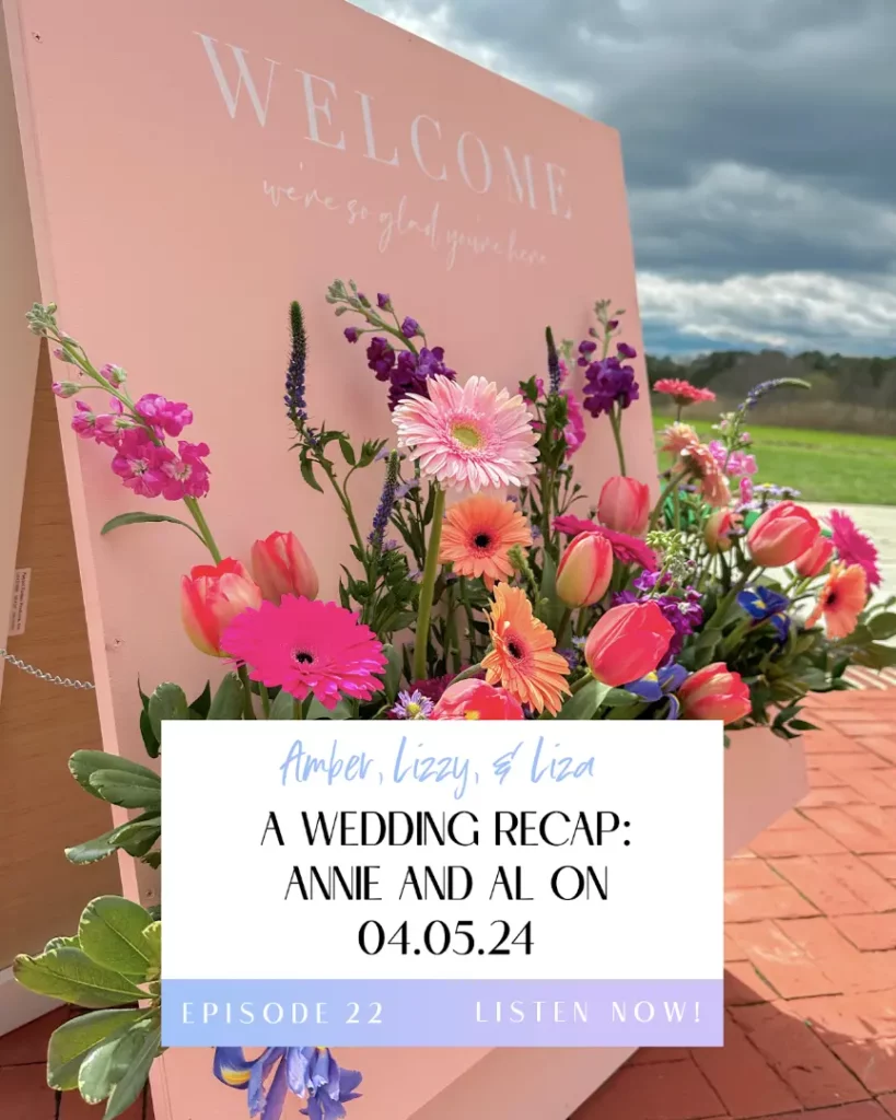 Episode 22 Title Image for Annie & Al's Wedding Recap
