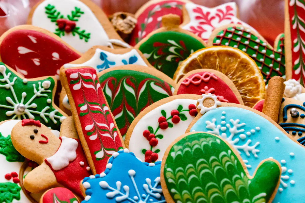 Up close image of Christmas Cookies
