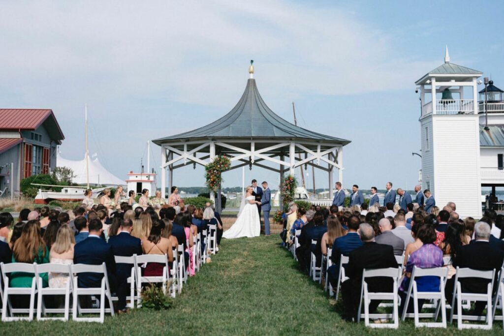 Emily Jonathan Cover Chesapeake Bay Maritime Museum wedding ceremony.