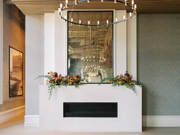 insidefloralinstallation Interior floral installation by Wildly Native Flower Farm