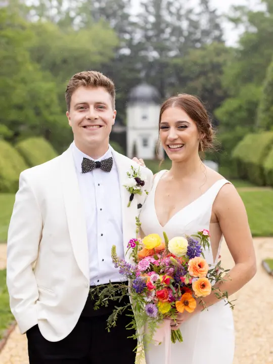 pacahousewedding1 Bride and Groom at the Paca House