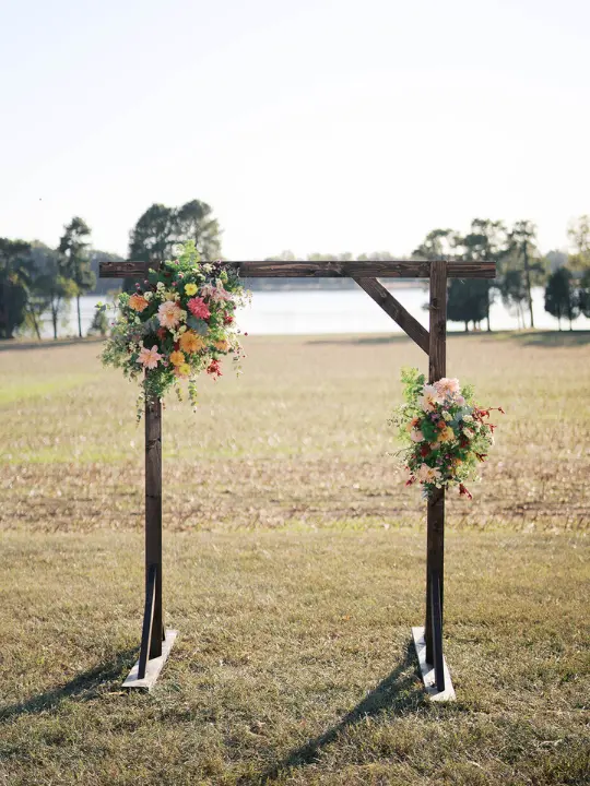 smallwoodenarchflorals Florals on a small wooden arch