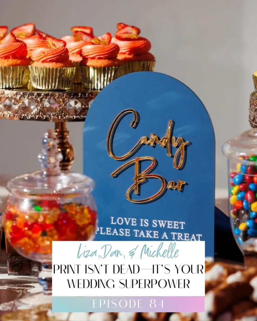 Title Image for Episode 84 of the Flower Files Podcast: Print Isn't Dead, It's Your Wedding Superpower