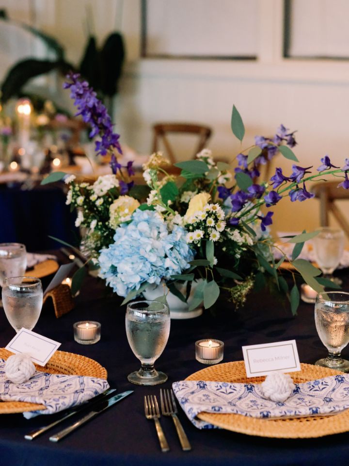 Floral arrangement centerpiece.