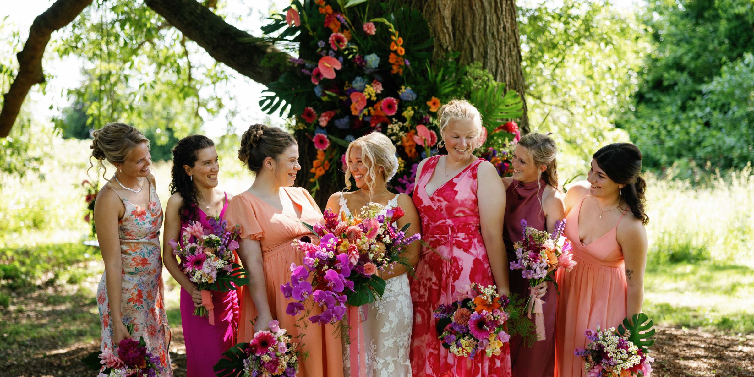 Lizzy and bridesmaids.
