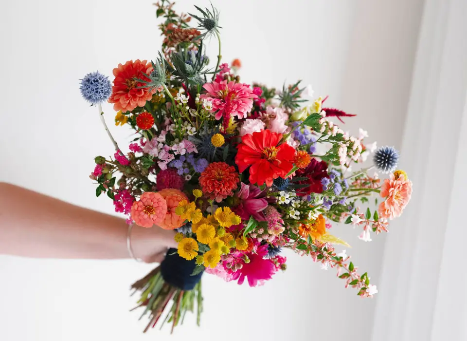 weddings-events-bouquet Lizzie as a bride