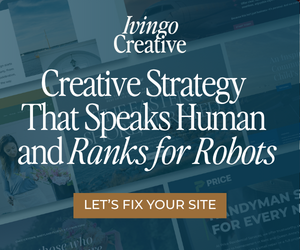 Sponsorship Ad for Ivingo Creative www.ivingocreative.com