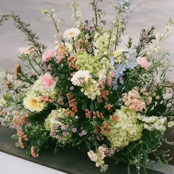 Soft Colors Funeral Ground Arrangement