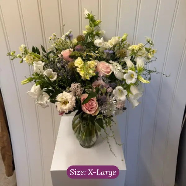 Soft Colors Sympathy Arrangement - Vase - Image 4