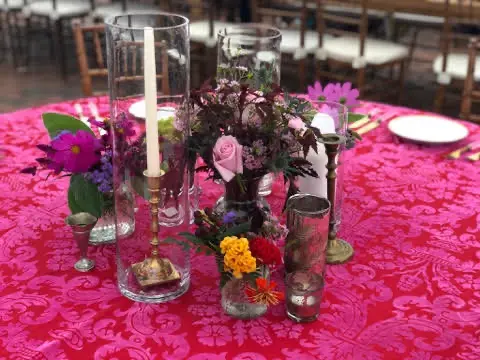 colorful-wedding Colorful floral arrangements for a wedding done by Wildly Native in 2021