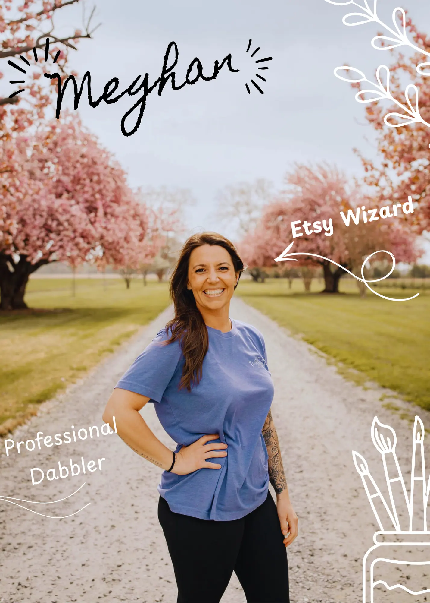 Portrait of Meghan, employee at Wildly Native Flower Farm
